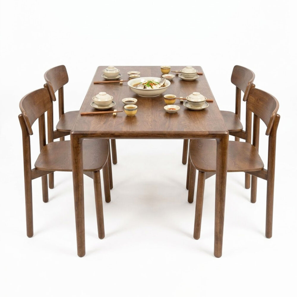 Bộ bàn ghế ăn Neva 4 người BOBA054