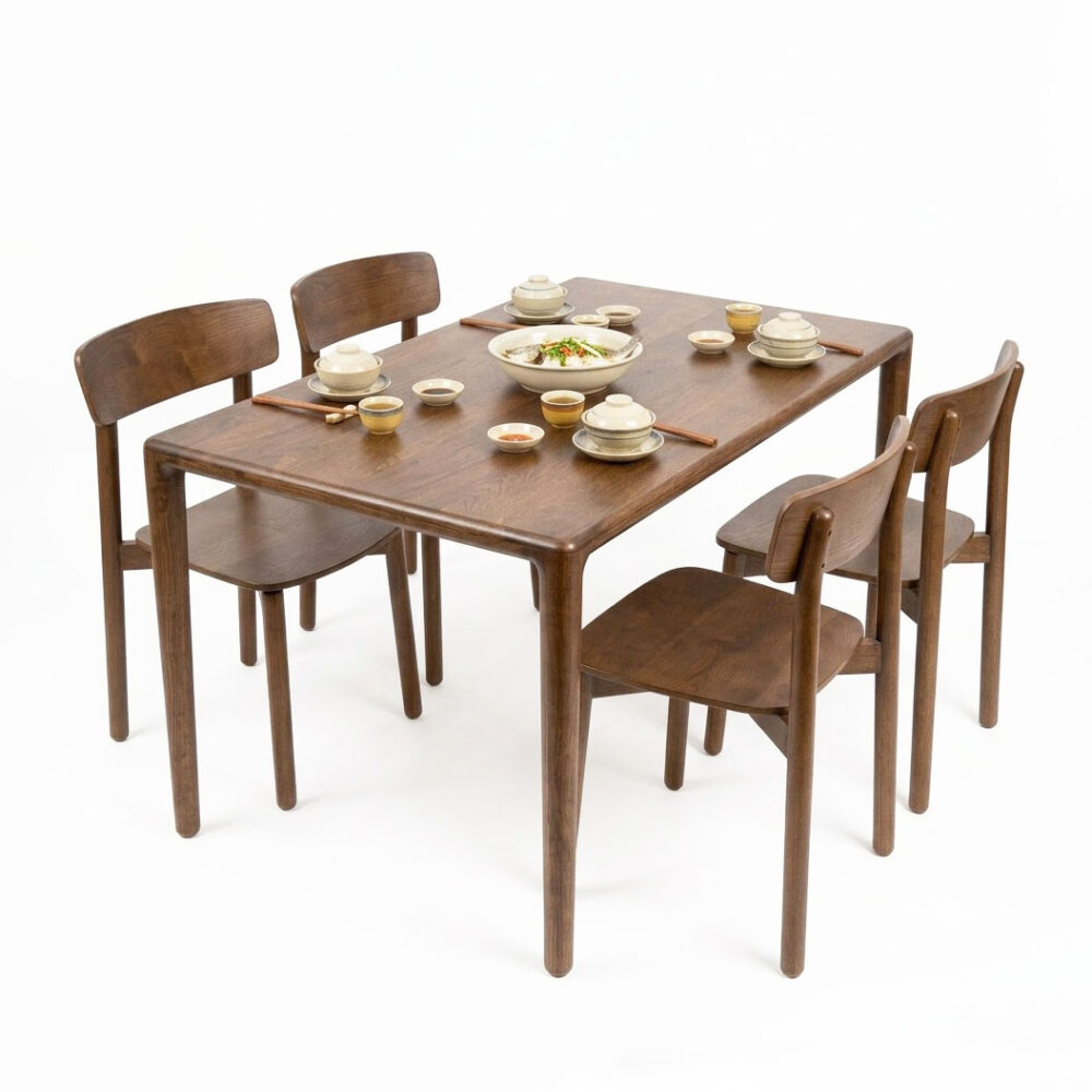 Bộ bàn ghế ăn Neva 4 người BOBA054