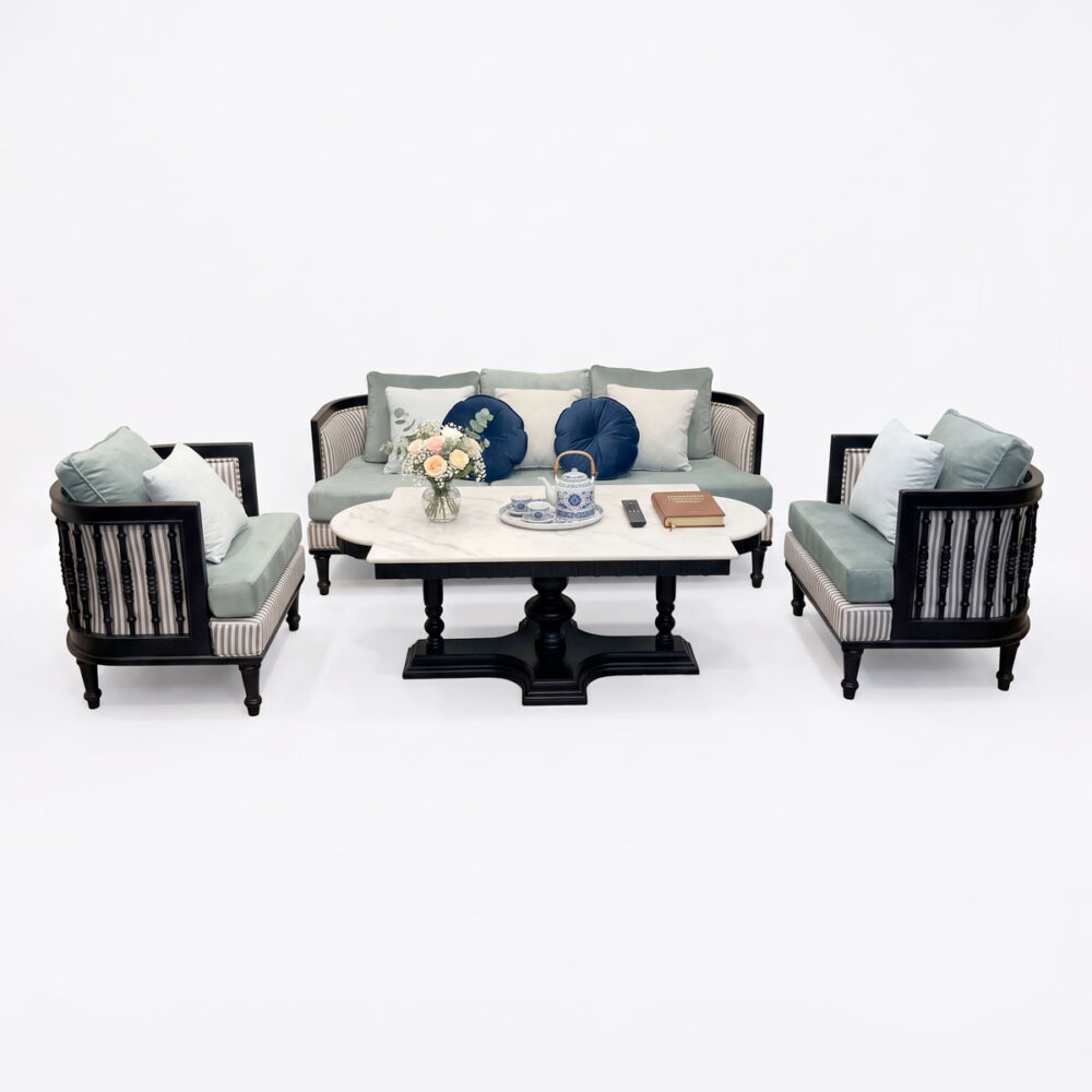 Bộ bàn ghế sofa ADORA gỗ Ash bọc vải CBSF007
