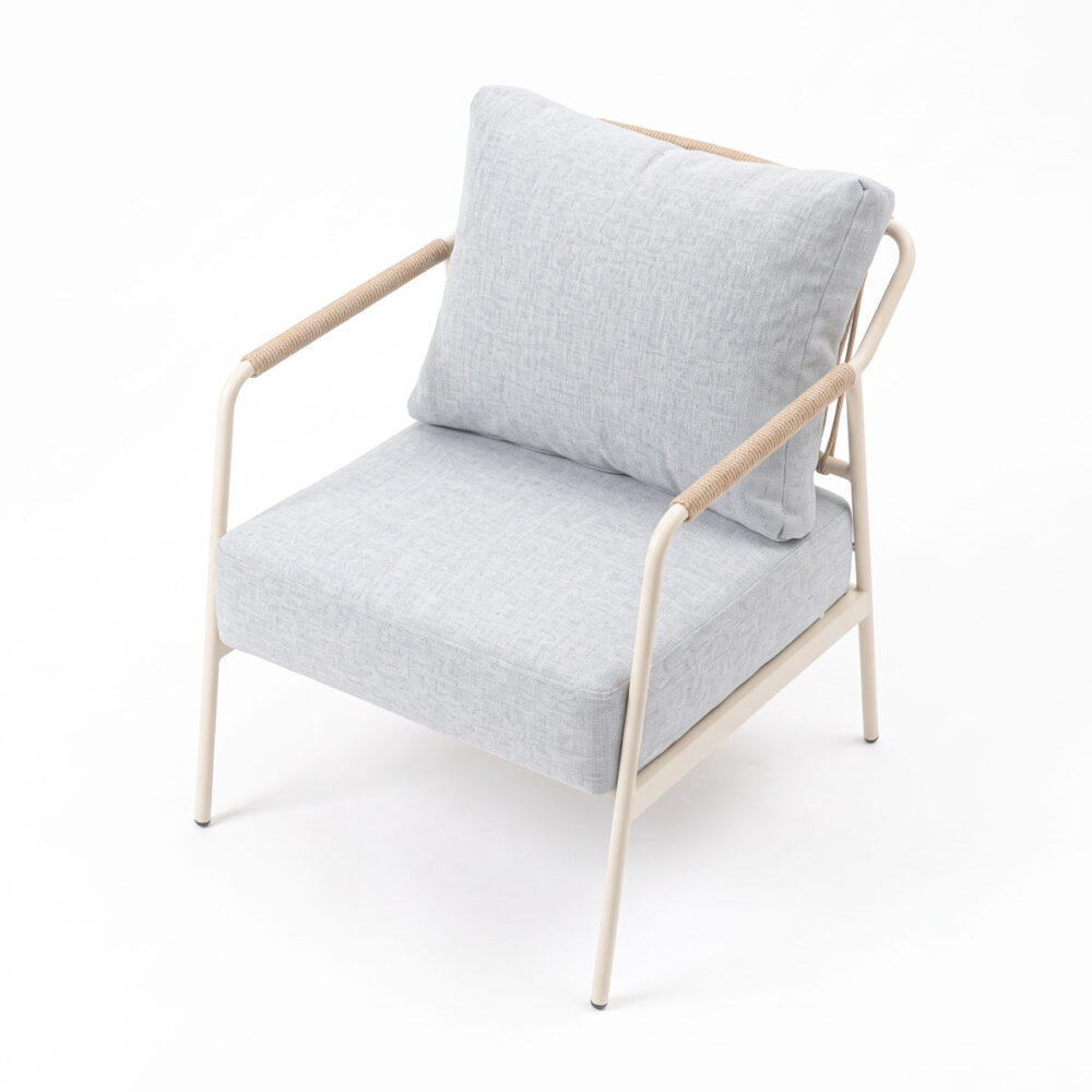 Ghế sofa đơn khung sắt bọc vải SFDSK049